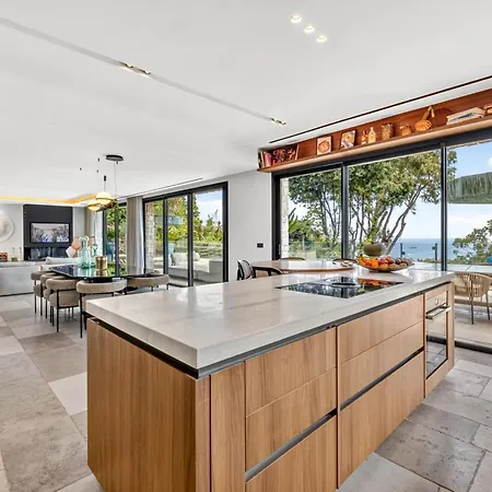 Ref 2198 - Super Cannes - Luxury Modern Sea View For Rent Vallauris